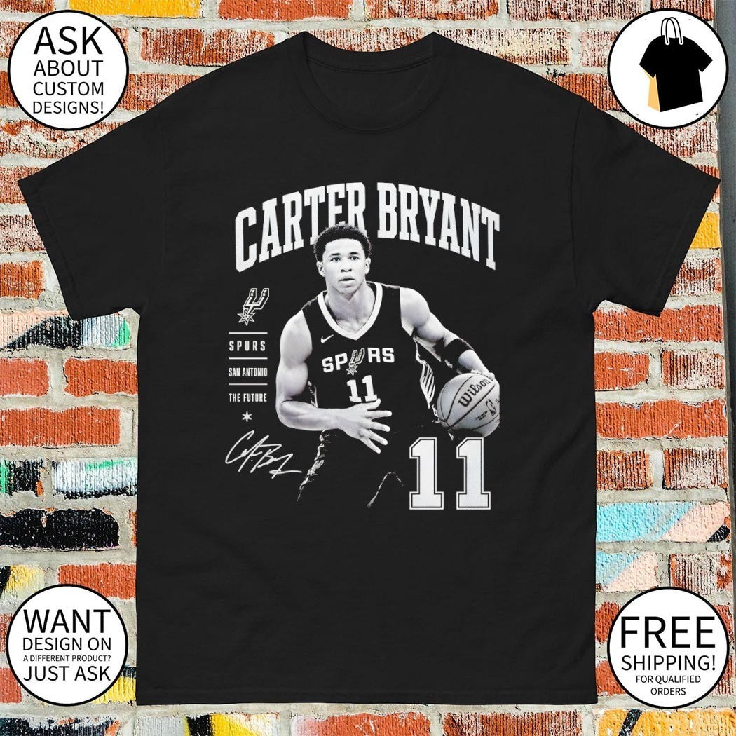 Carter Bryant 11 San Antonio Spurs Basketball The Future signature 2026 shirt