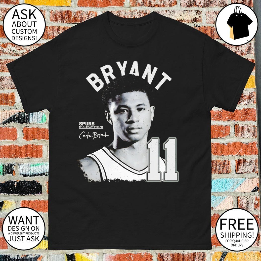 Carter Bryant San Antonio Spurs Basketball player Spurs 14 draft Pick ’25 shirt