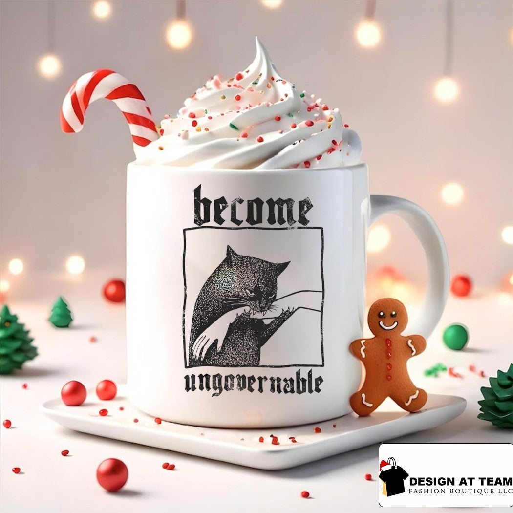 Cat Biting Hand Become Ungovernable vintage shirt