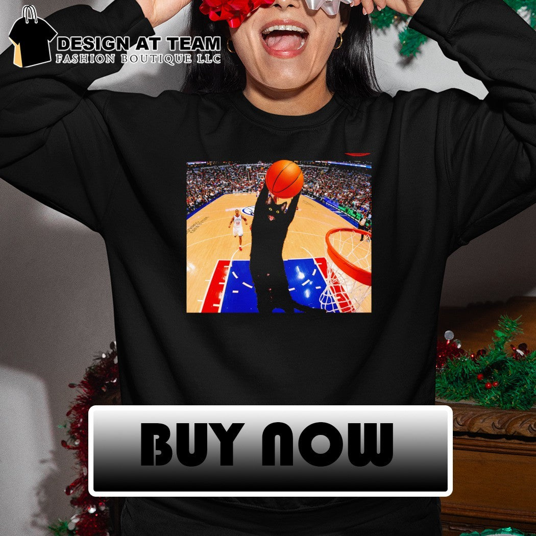 Cat Philadelphia 76ers Basketball player funny meme shirt