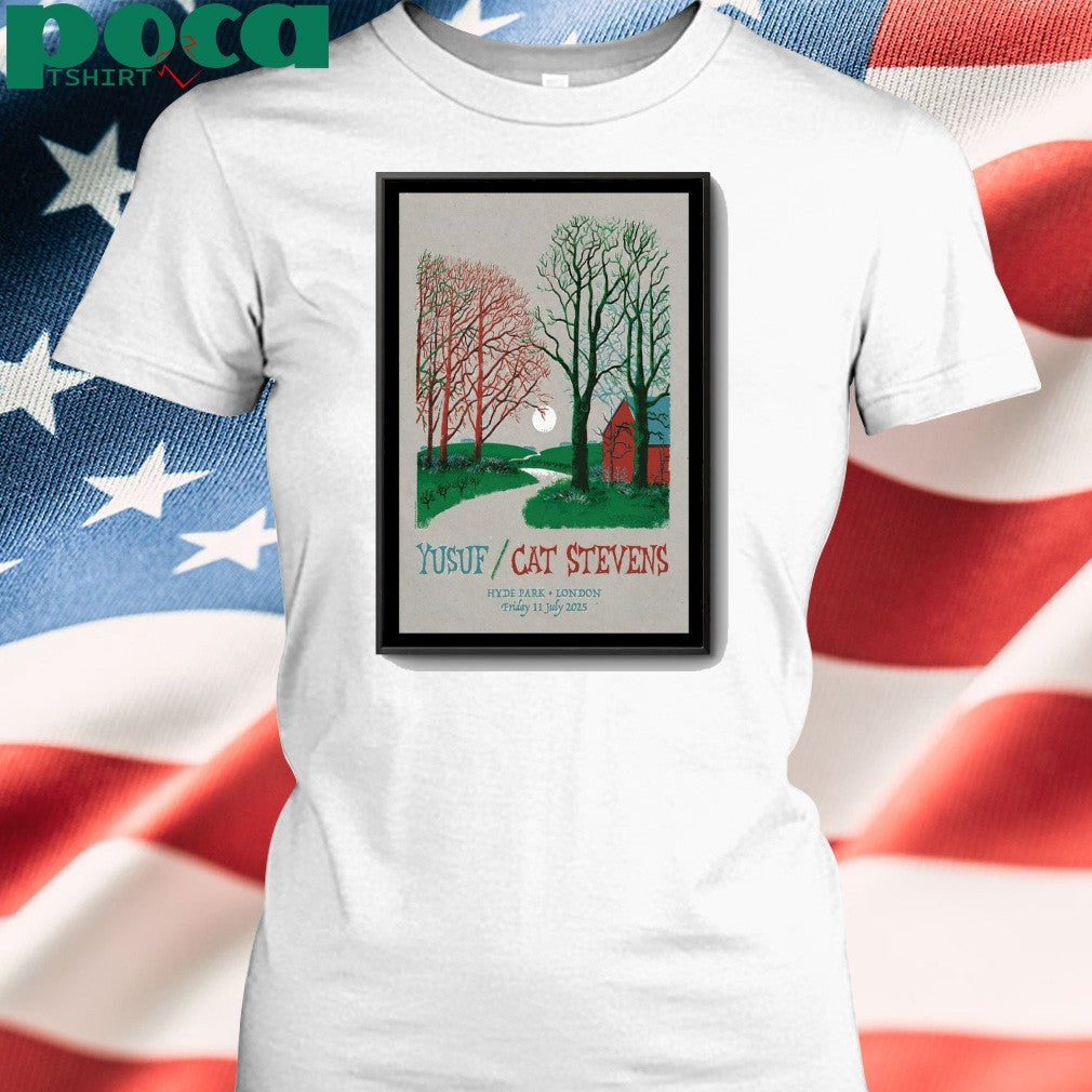 Cat Stevens 2025 BST Hyde Park Event Poster shirt