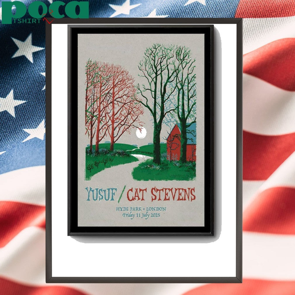 Cat Stevens 2025 BST Hyde Park Event Poster shirt