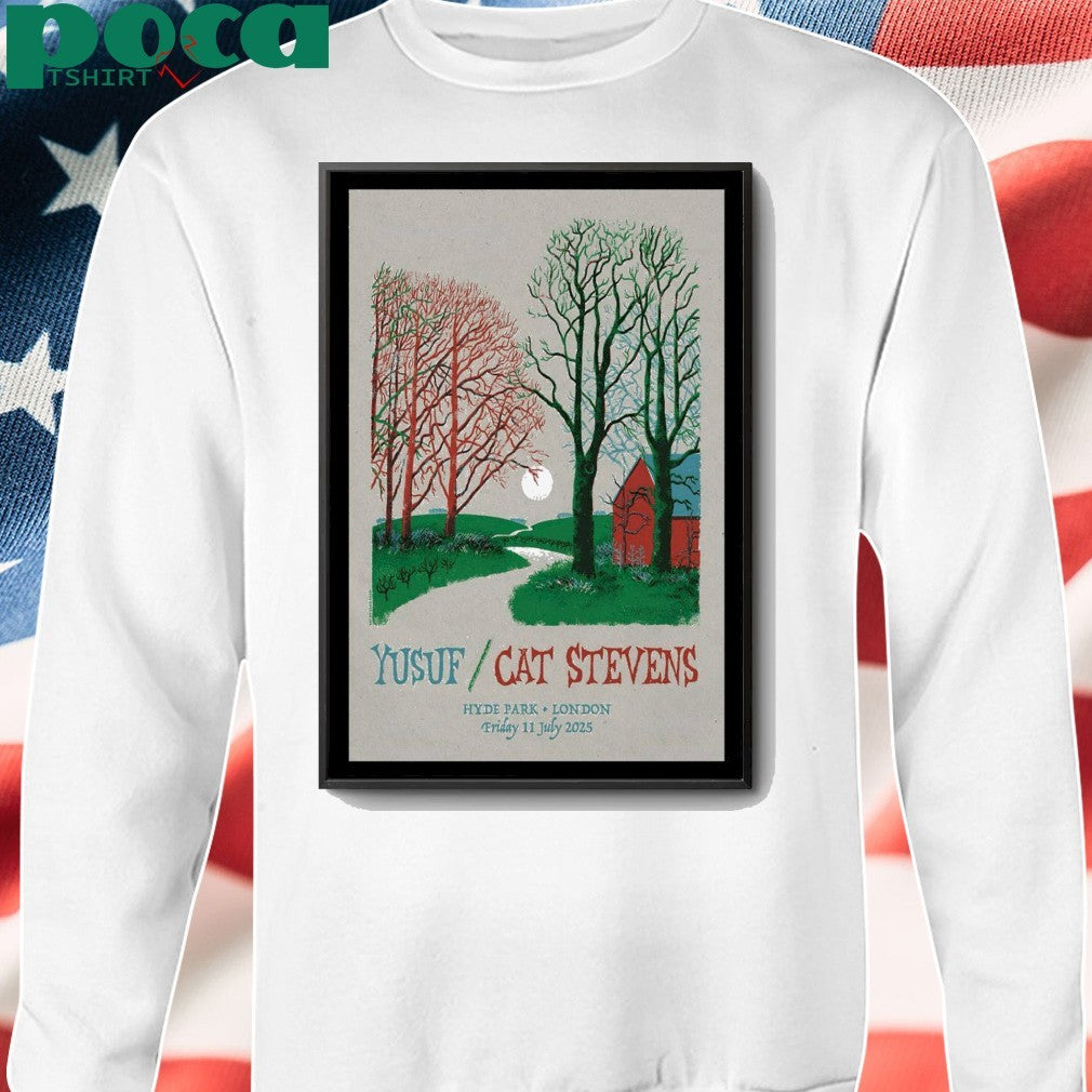 Cat Stevens 2025 BST Hyde Park Event Poster shirt
