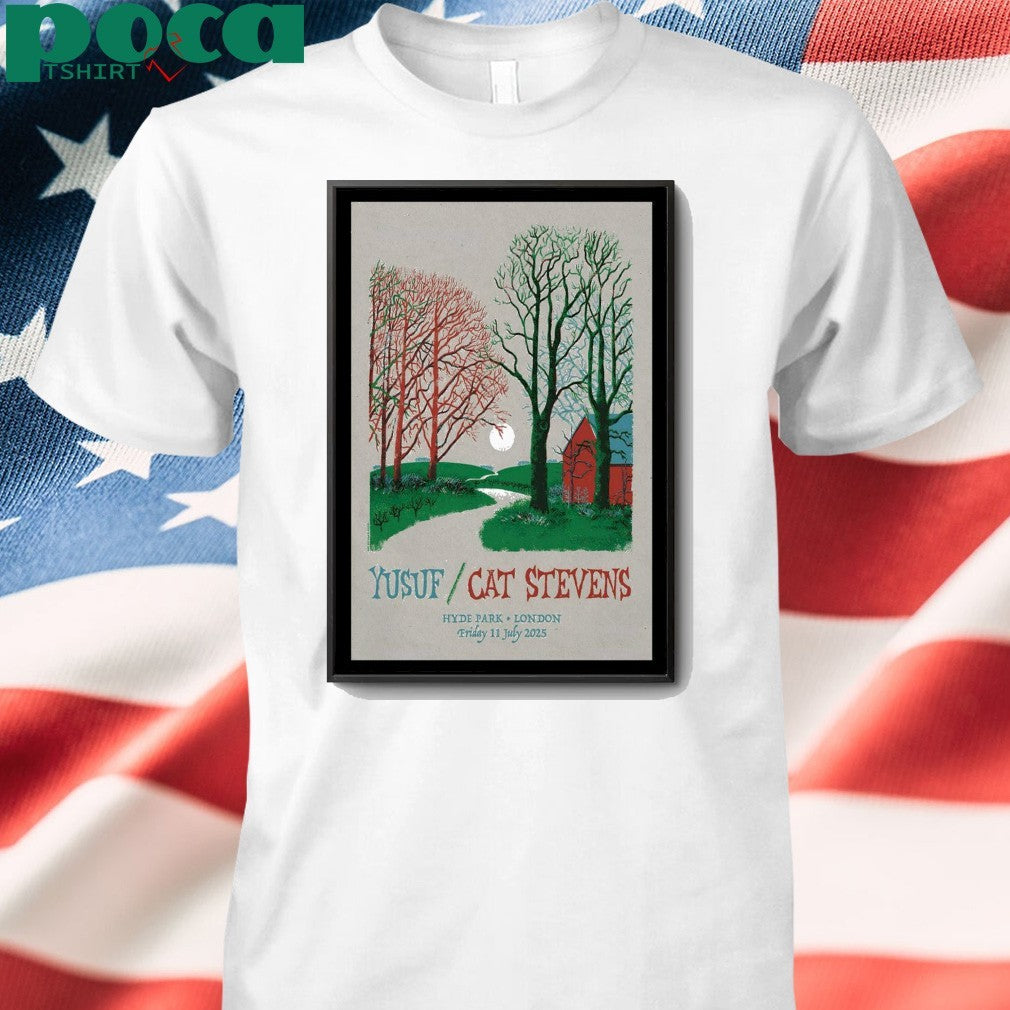Cat Stevens 2025 BST Hyde Park Event Poster shirt