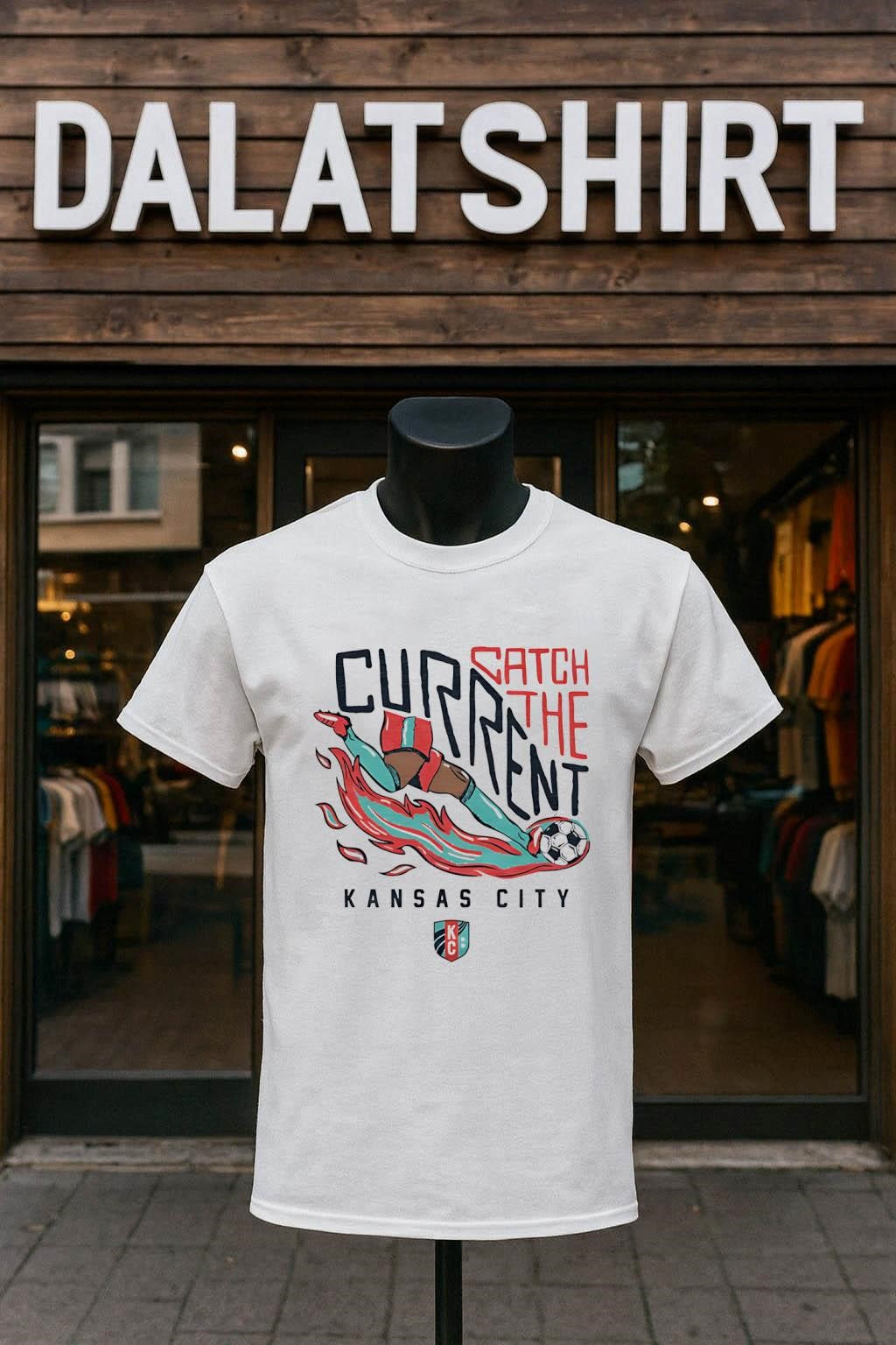 Catch The Current Kansas City Soccer Kick shirt
