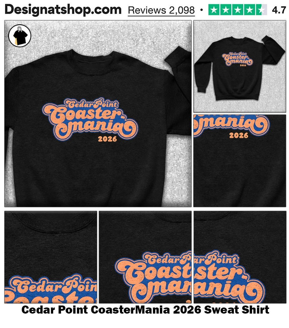 Cedar Point CoasterMania 2026 shirt