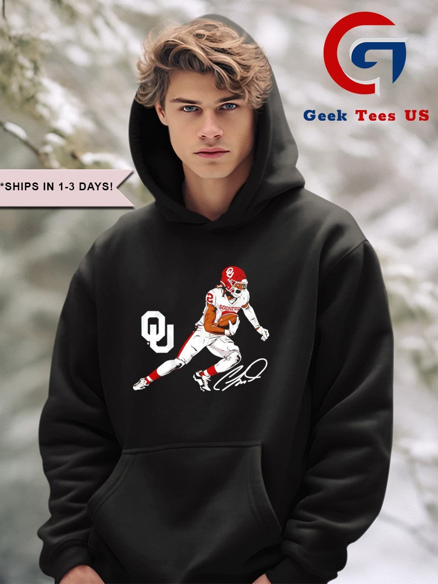 CeeDee Lamb Oklahoma Sooners football superstar pose signature shirt