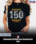 Celebrating 150 Wild Years Cincinnati Zoo shirt