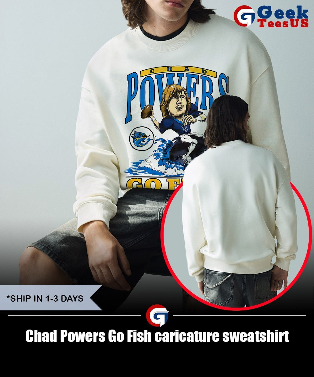Chad Powers Go Fish caricature shirt