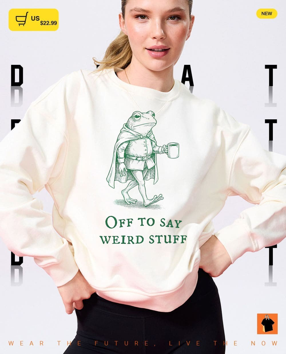Chaotic frog off to say weird stuff shirt
