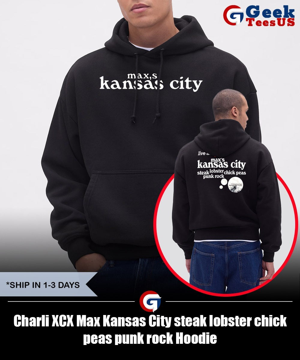 Charli XCX Max Kansas City steak lobster chick peas punk rock shirt