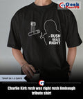 Charlie Kirk rush was right rush limbaugh tribute shirt