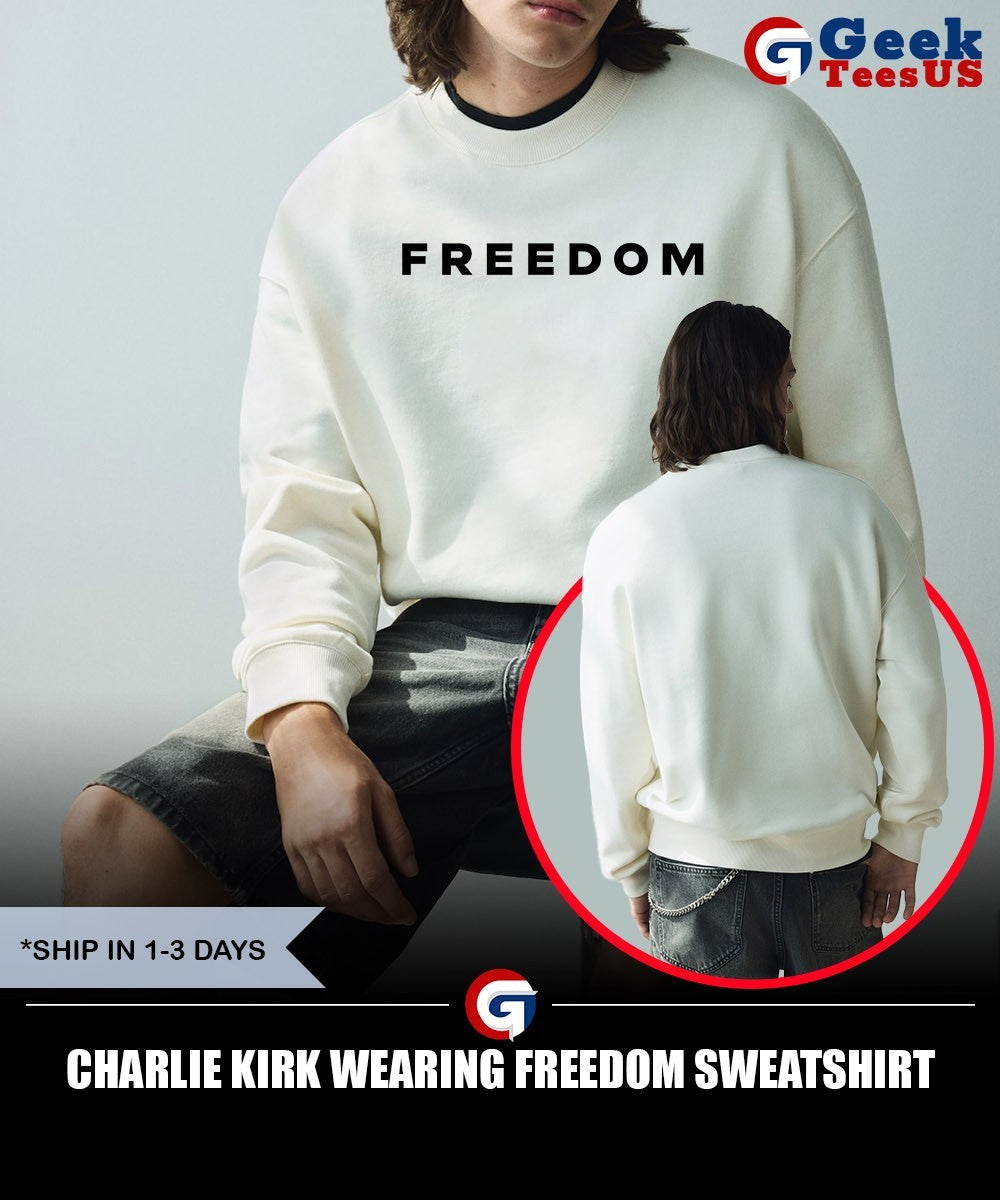 Charlie Kirk wearing freedom shirt