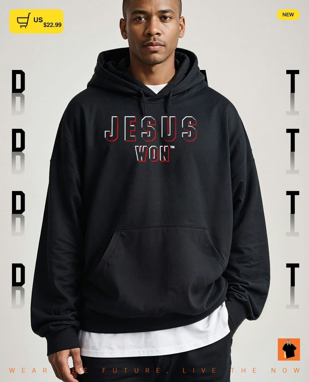 Chase Burns wearing Jesus Won shirt