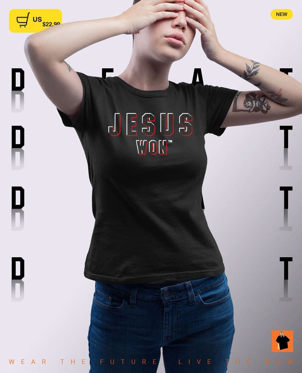 Chase Burns wearing Jesus Won shirt