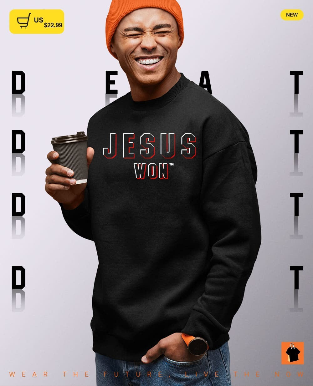 Chase Burns wearing Jesus Won shirt
