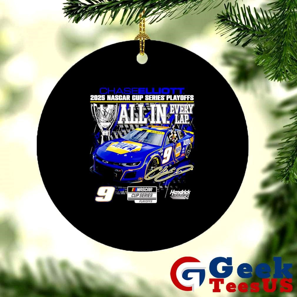 Chase Elliott 2025 Nascar Cup Series Playoffs Napa All In Checkered flag signature shirt