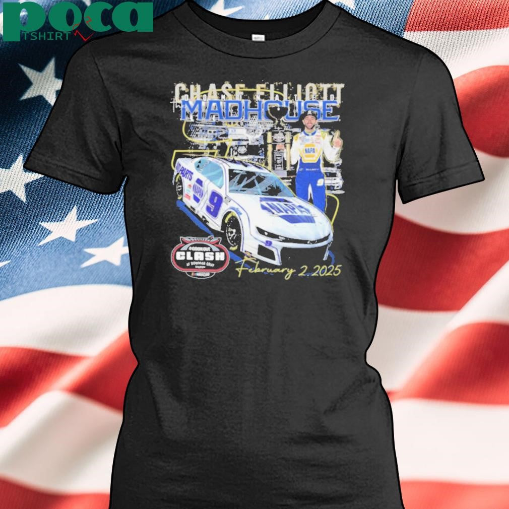 Chase Elliott Wins At Bowman Gray Stadium Dominated The Mad House February 2 2025 t shirt
