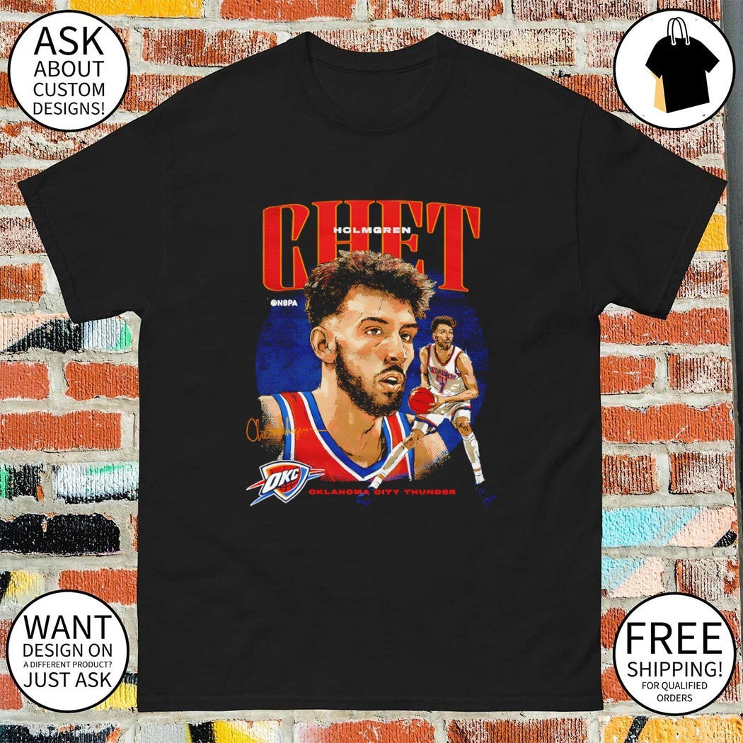 Chet Holmgren Oklahoma City Thunder Basketball NBA signature vintage shirt
