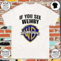 Chet Holmgren wearing if you see Wemby warn a brother Spurs shirt