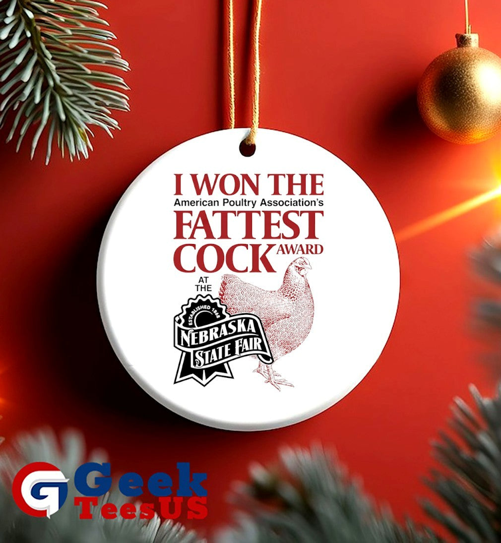 Chicken I won the fattest cock award at the Nebraska State fair shirt