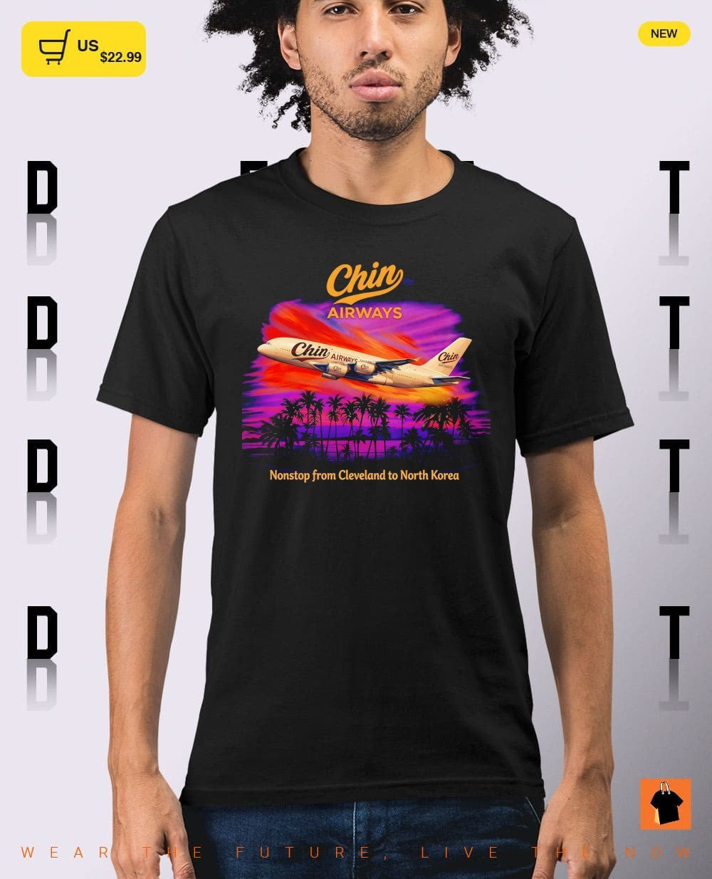 Chin Airways nonstop from Cleveland to North Korea shirt