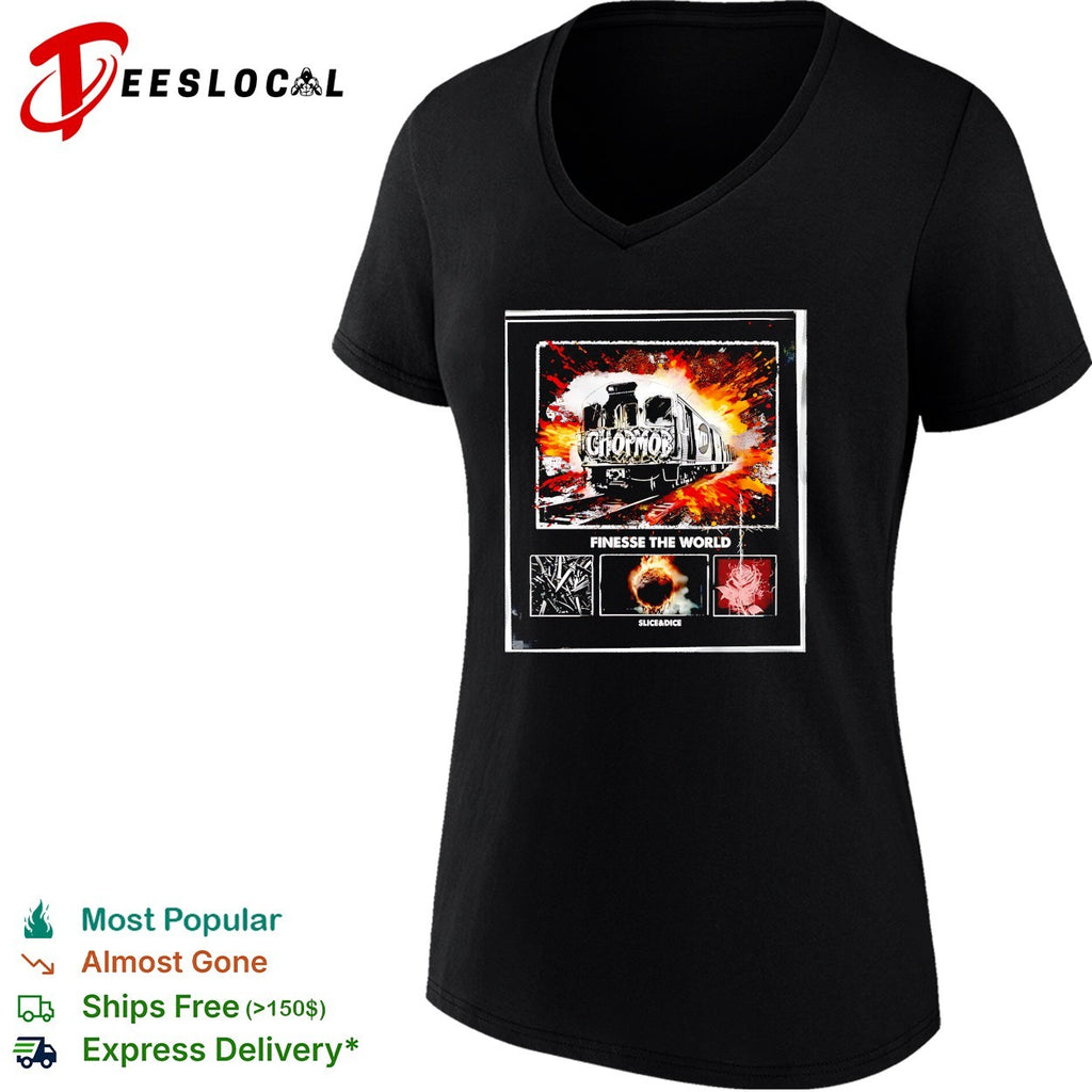 Chopmob finesse the world train graffiti shirt