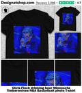 Chris Finch drinking beer Minnesota Timberwolves NBA Basketball photo shirt