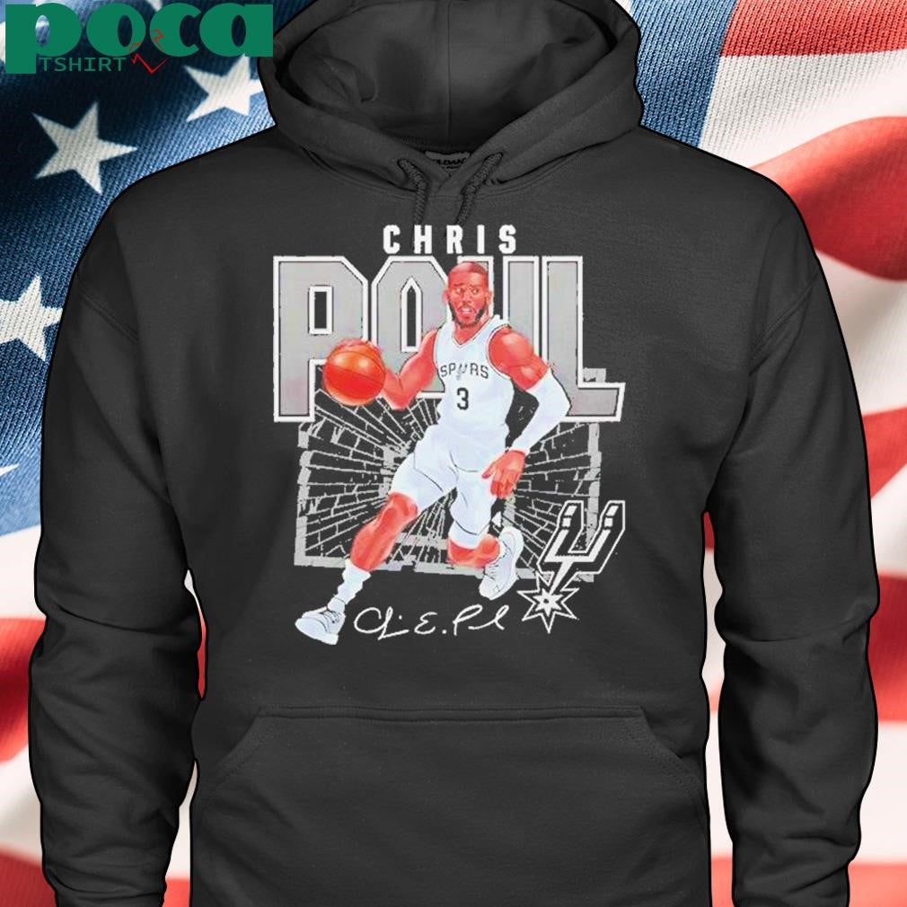 Chris Paul San Antonio Spurs Nba Basketball Shattered Signature Vintage Shirt