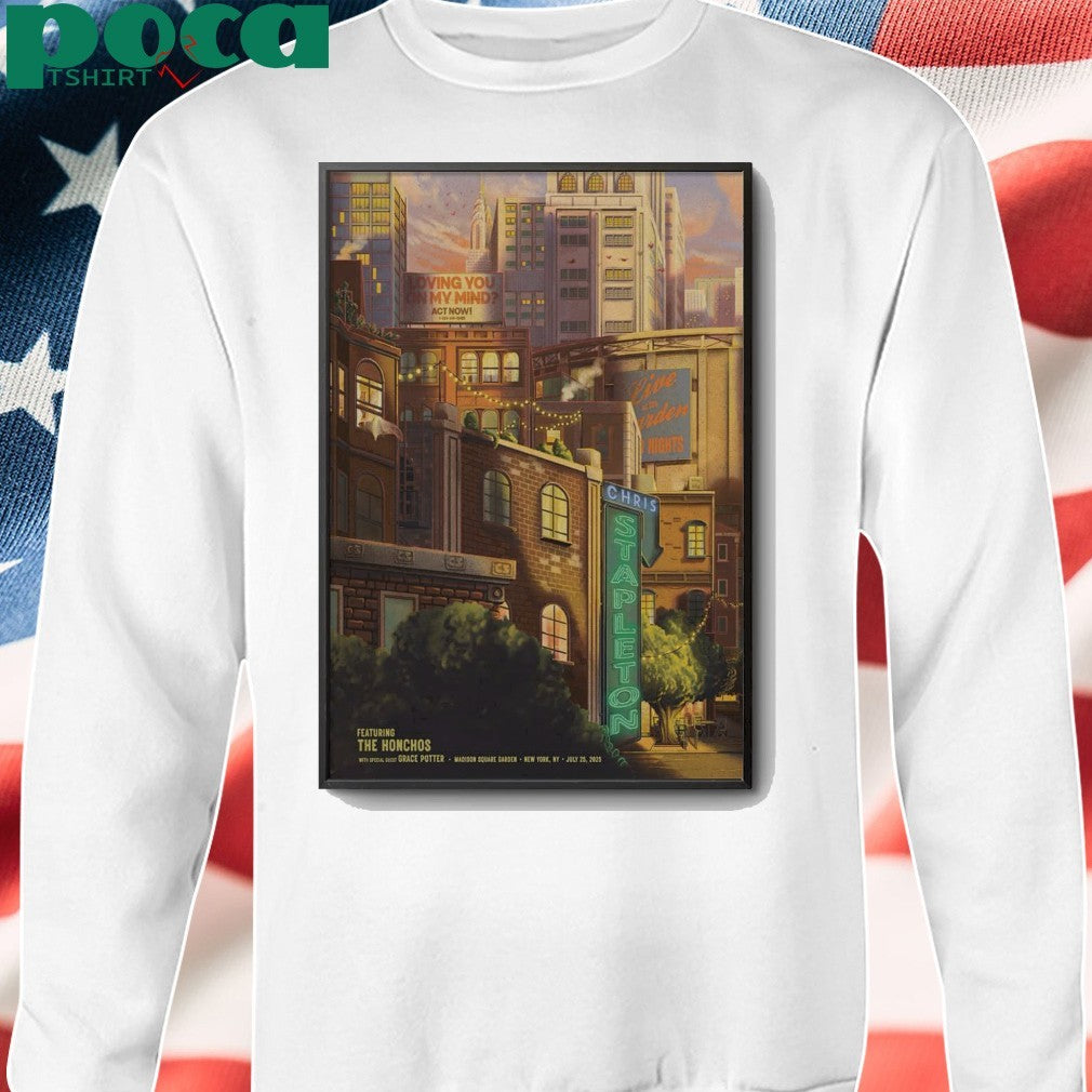 Chris Stapleton Jul 25 2025 Madison Square Garden in New York NY Poster shirt