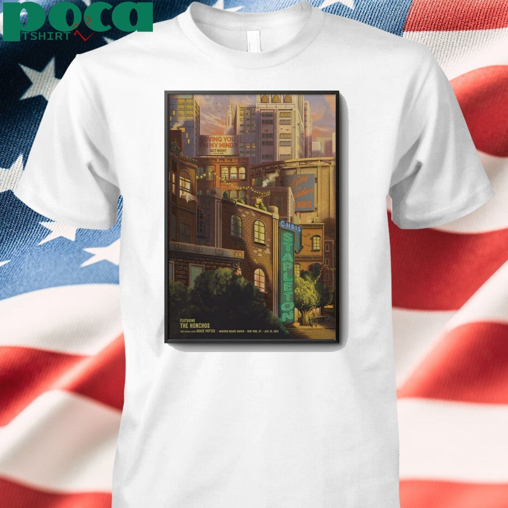 Chris Stapleton Jul 25 2025 Madison Square Garden in New York NY Poster shirt