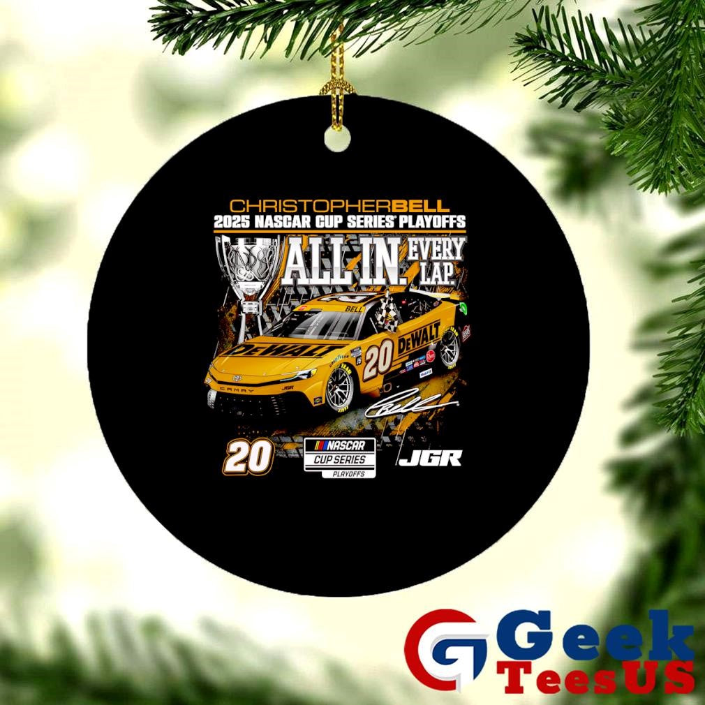 Christopher Bell Checkered Flag Sports 2025 NASCAR cup series playoffs hendrickcars.com all in shirt