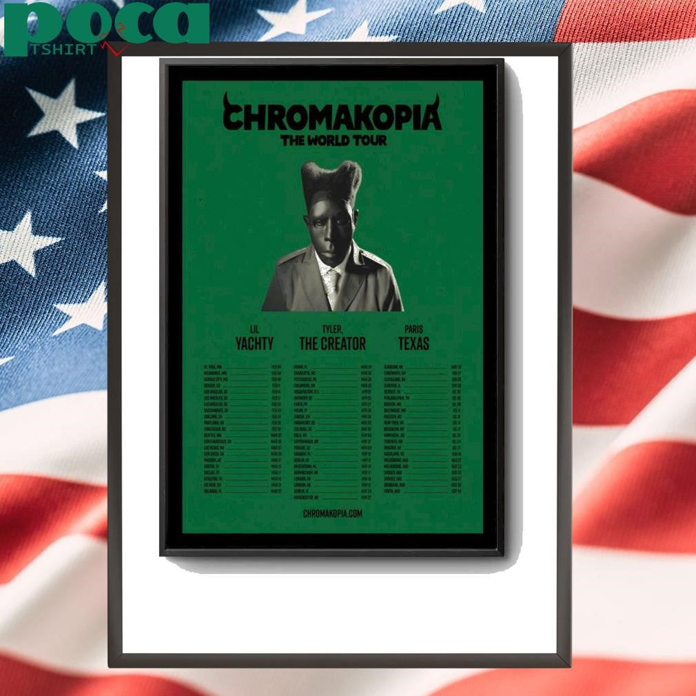 Chromakopia The World Tour 2025 Concert Experience Poster shirt