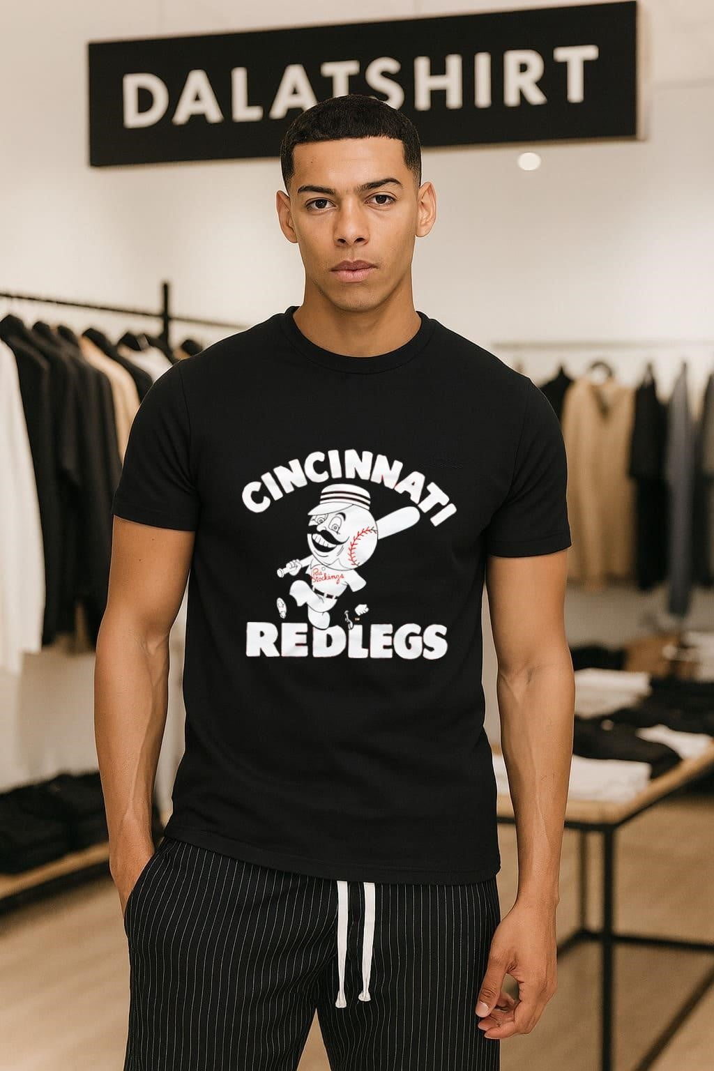 Cincinnati Redlegs Mr. Redlegs Baseball Mascot shirt