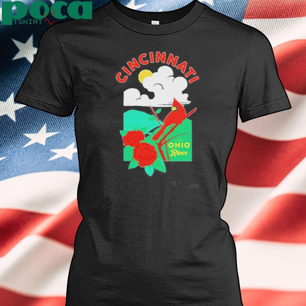 Cincinnati The Ohio River Cardinal T-shirt