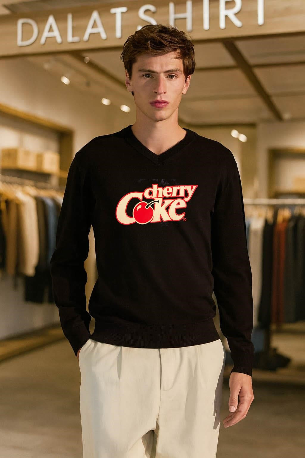 Classic Cherry Coke Red Fruit Logo shirt