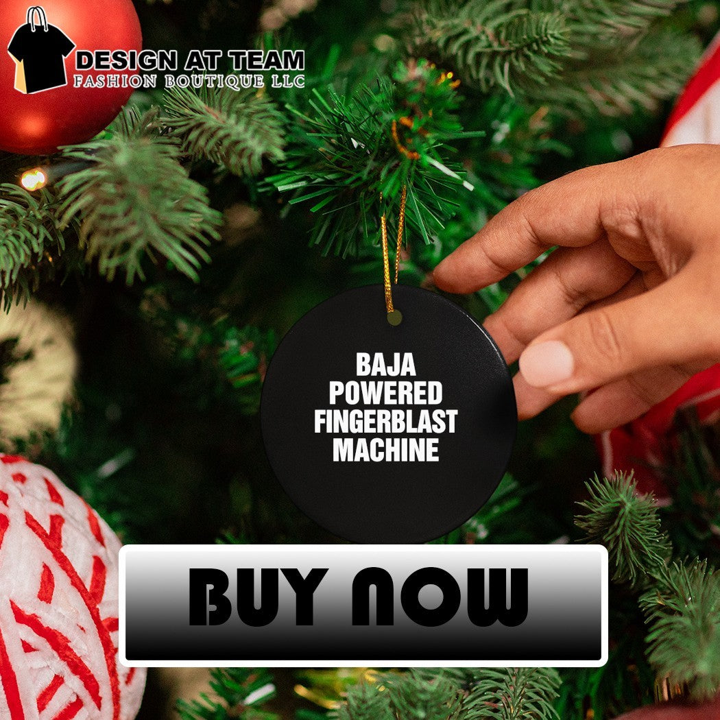 Clothing men apparel Baja Powered Fingerblast Machine funny novelty statement shirt