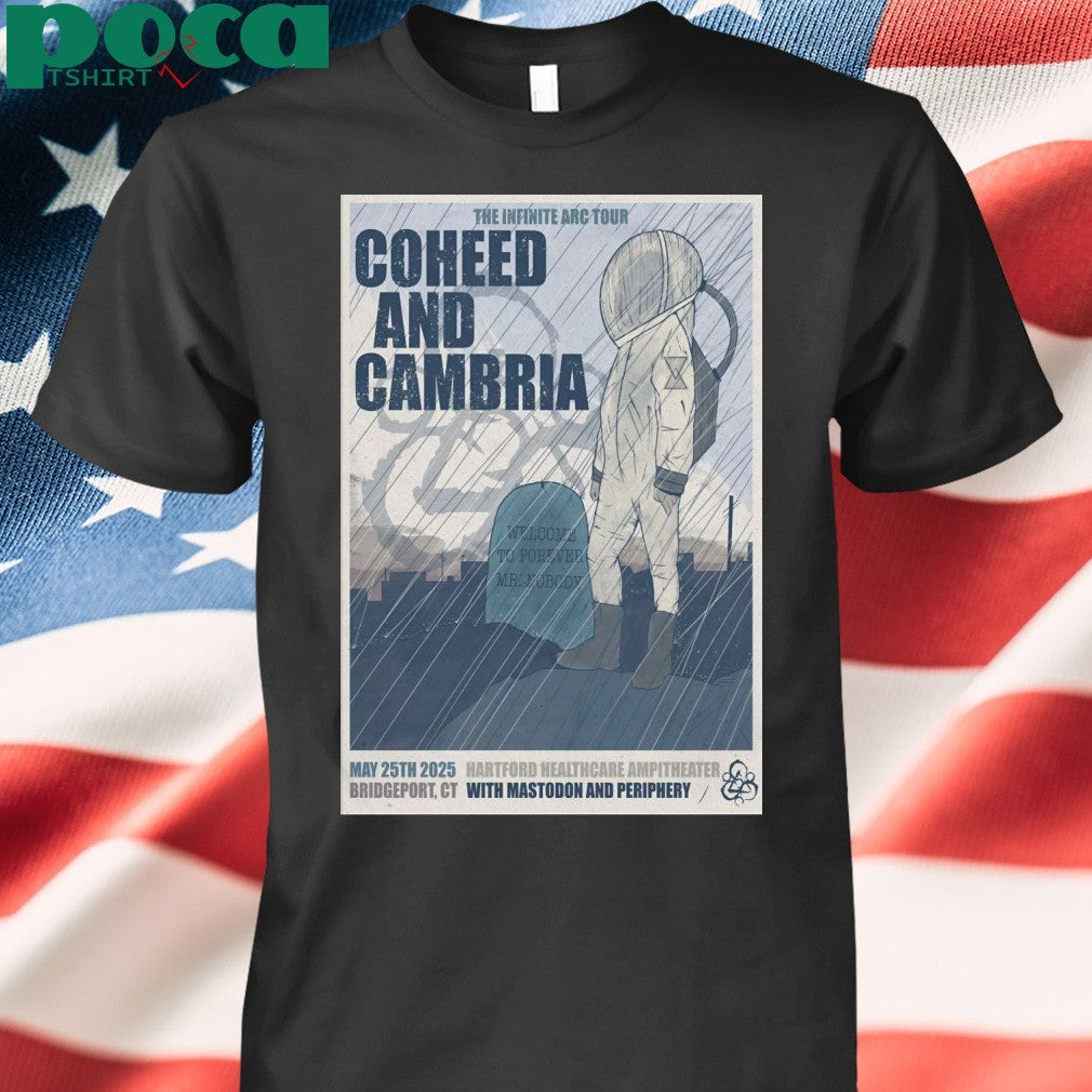 Coheed And Cambria 5-25-2025 HealthCare Amphitheater in Bridgeport CT Poster shirt
