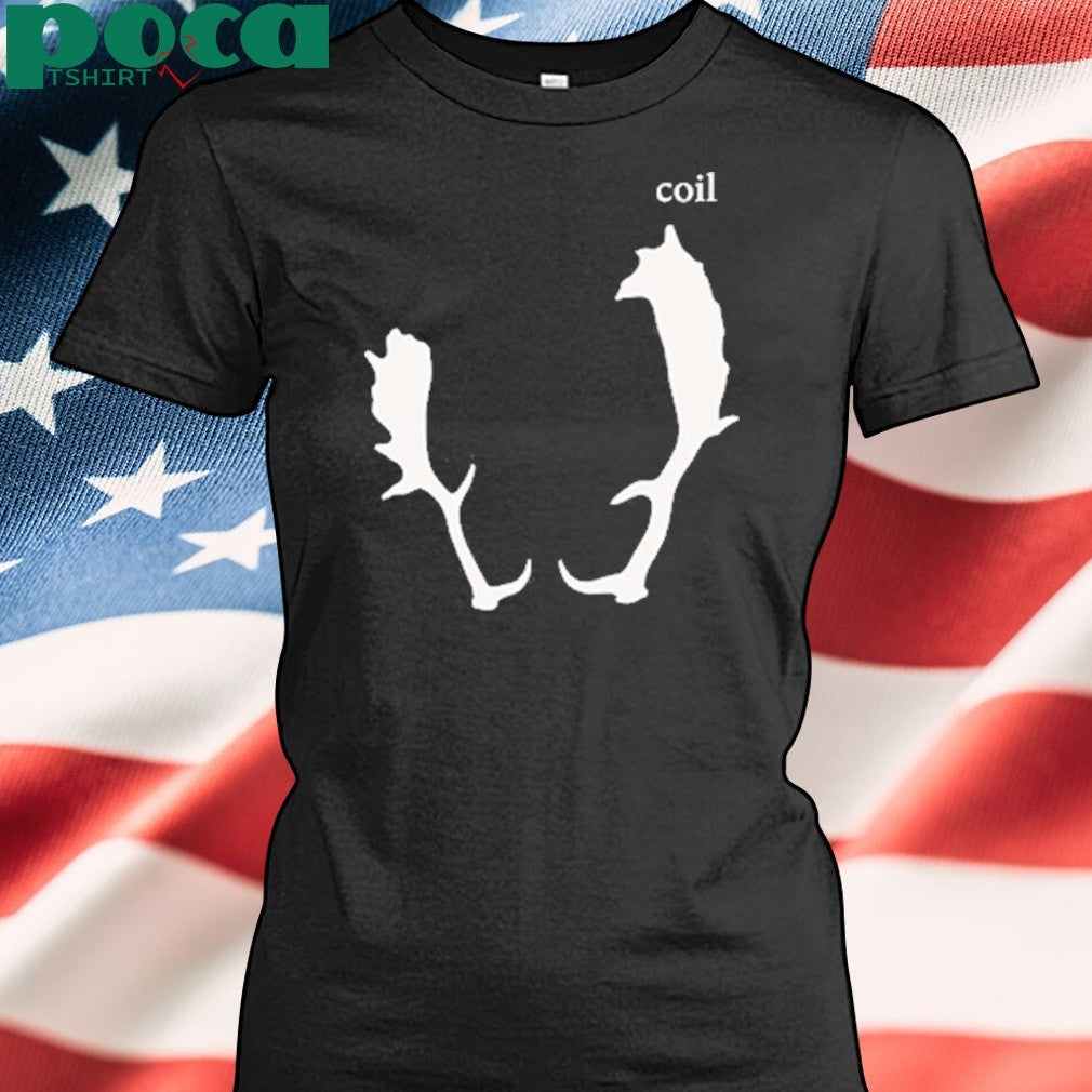 Coil black antlers shirt