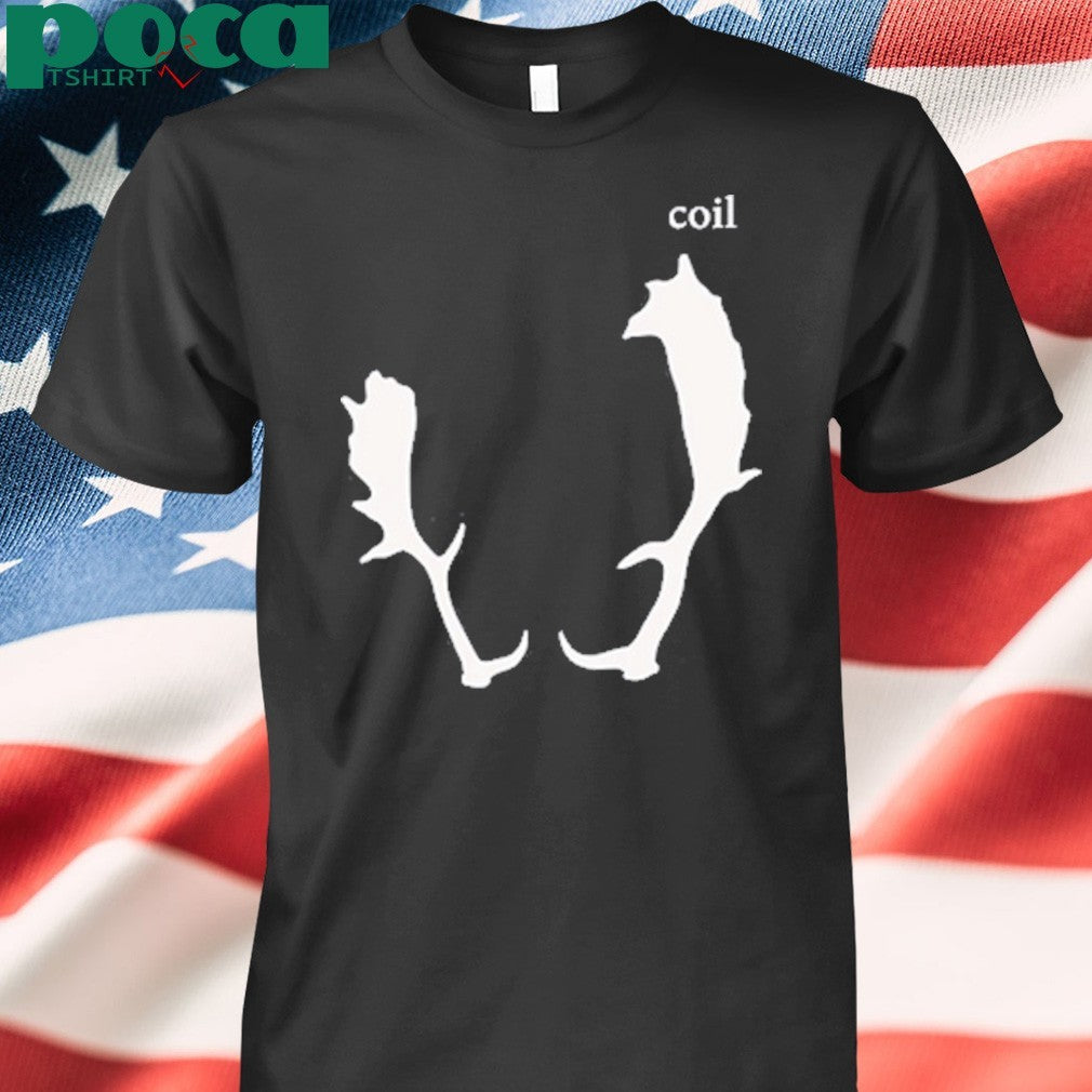 Coil black antlers shirt