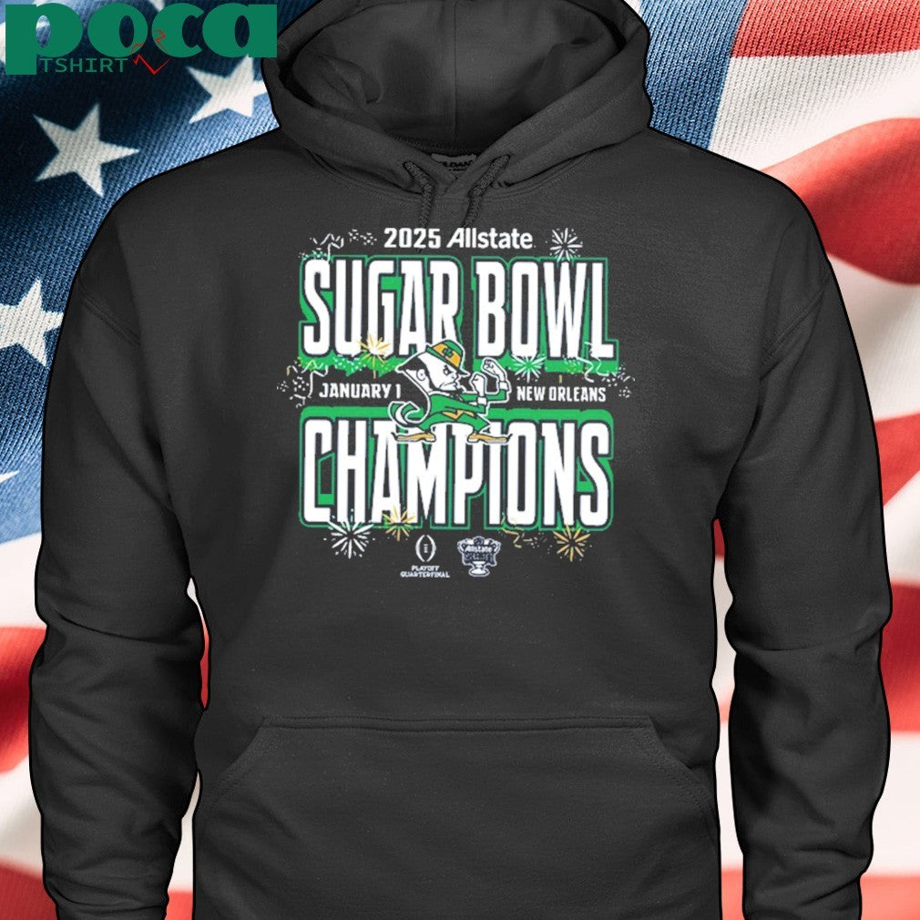 College Football Playoff Notre Dame Allstate Sugar Bowl Champions 2025 T-Shirt