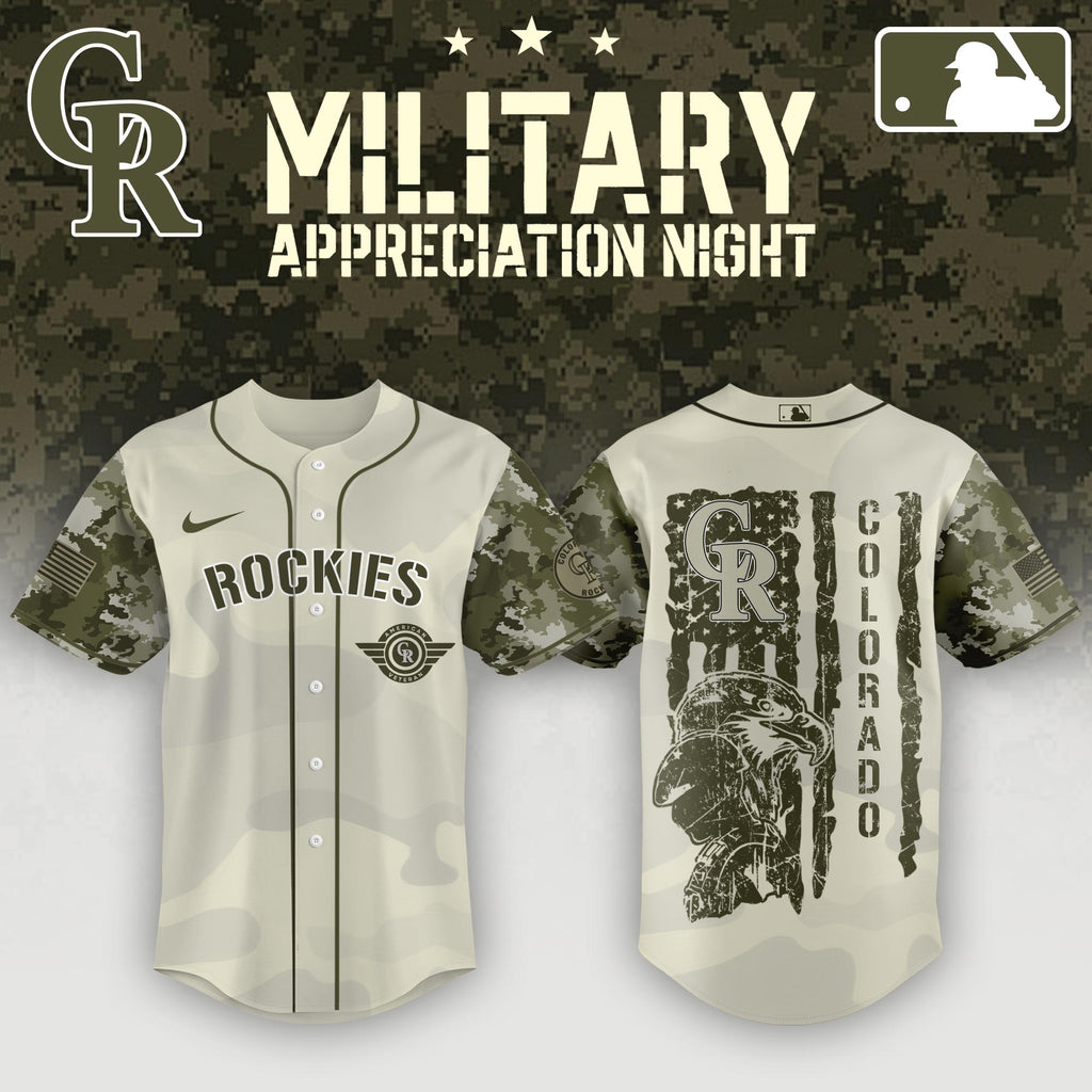 Colorado Rockies Armed Forces Day Jersey