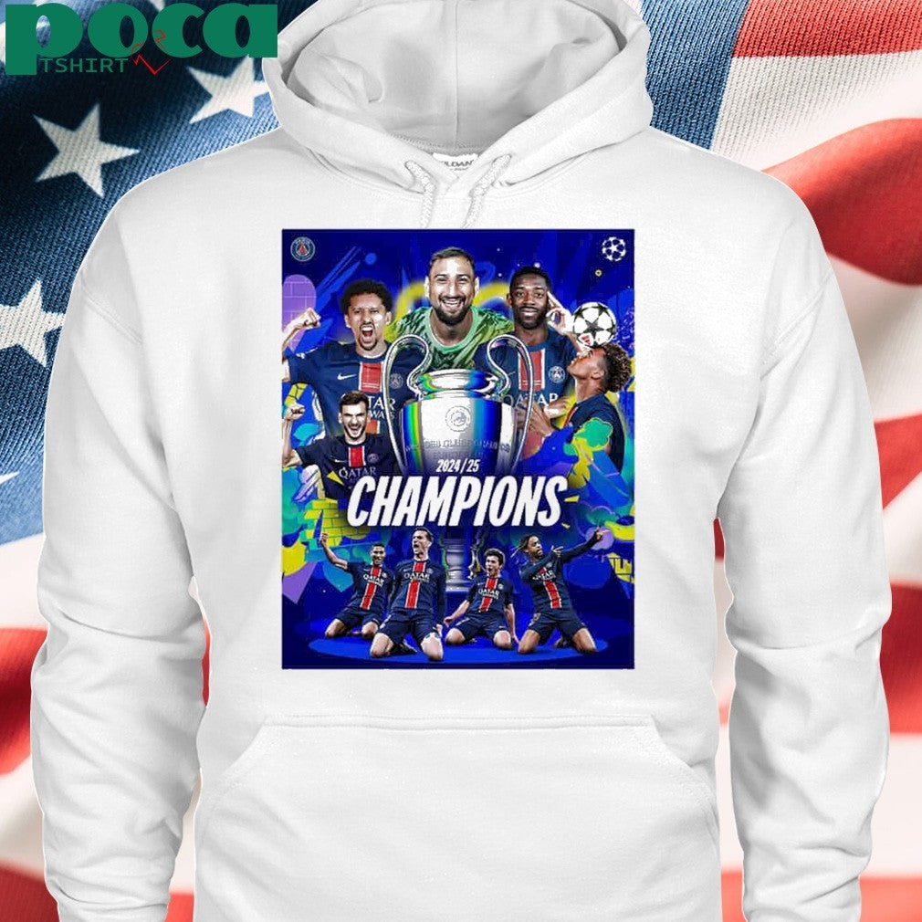 Congratulations Paris Saint-Germain FC Winner UEFA Champions League 2025 shirt