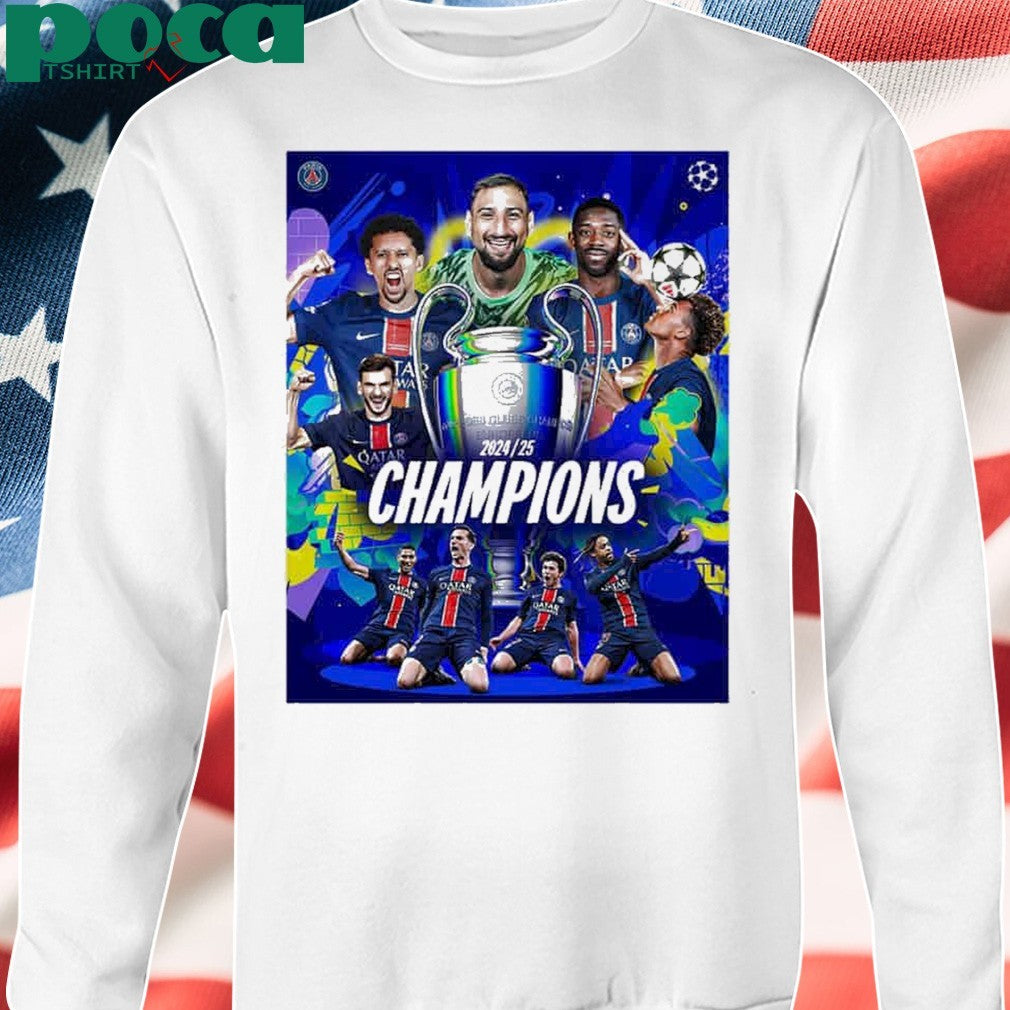 Congratulations Paris Saint-Germain FC Winner UEFA Champions League 2025 shirt