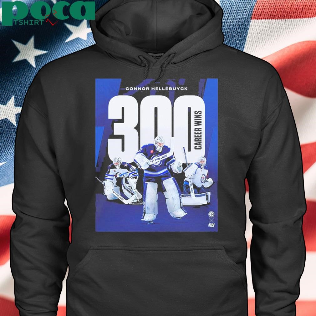 Connor Hellebuyck Winnipeg Jets 300 Career Wins shirt