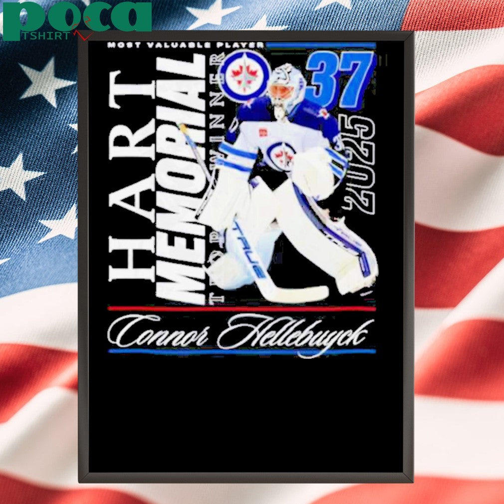 Connor Hellebuyck Winnipeg Jets NHL 2025 Hart Trophy Winner graphic shirt