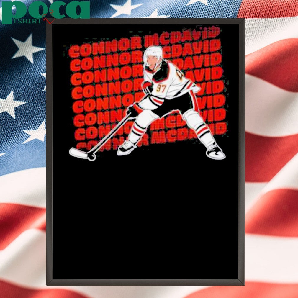 Connor McDavid Edmonton Oilers hockey name repeat shirt