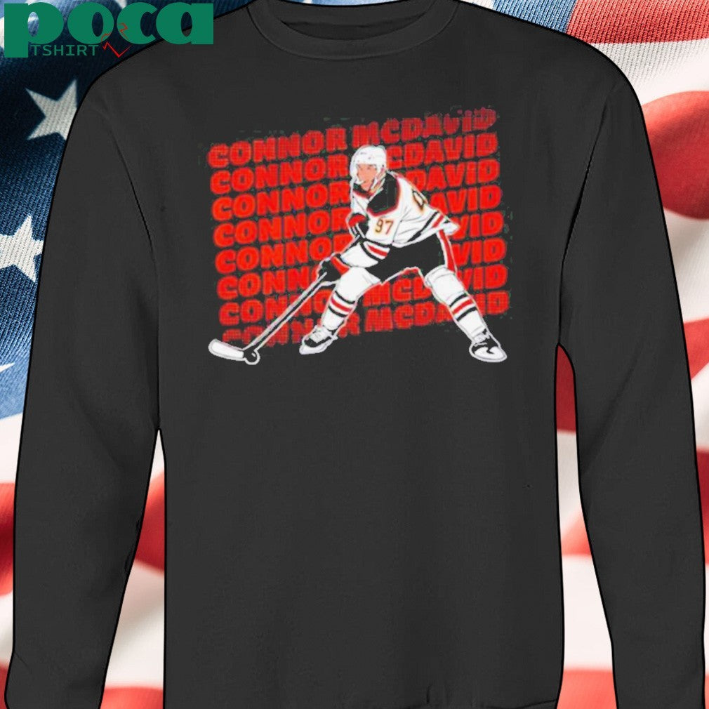 Connor McDavid Edmonton Oilers hockey name repeat shirt