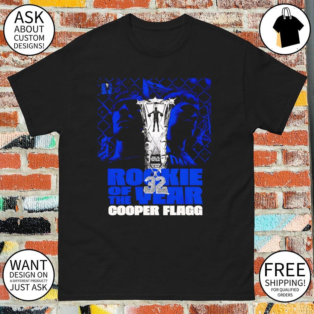 Cooper Flagg 32 Rookie of the Year Dallas Mavericks Basketball 2026 shirt