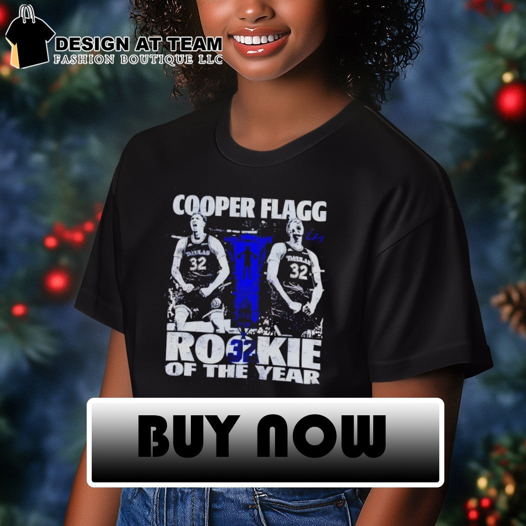 Cooper Flagg 32 Rookie of the Year Dallas Mavericks Basketball shirt